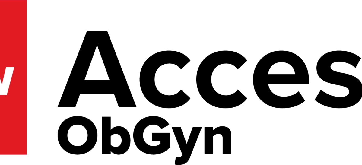 Logo con el nombre Access ObGyn.