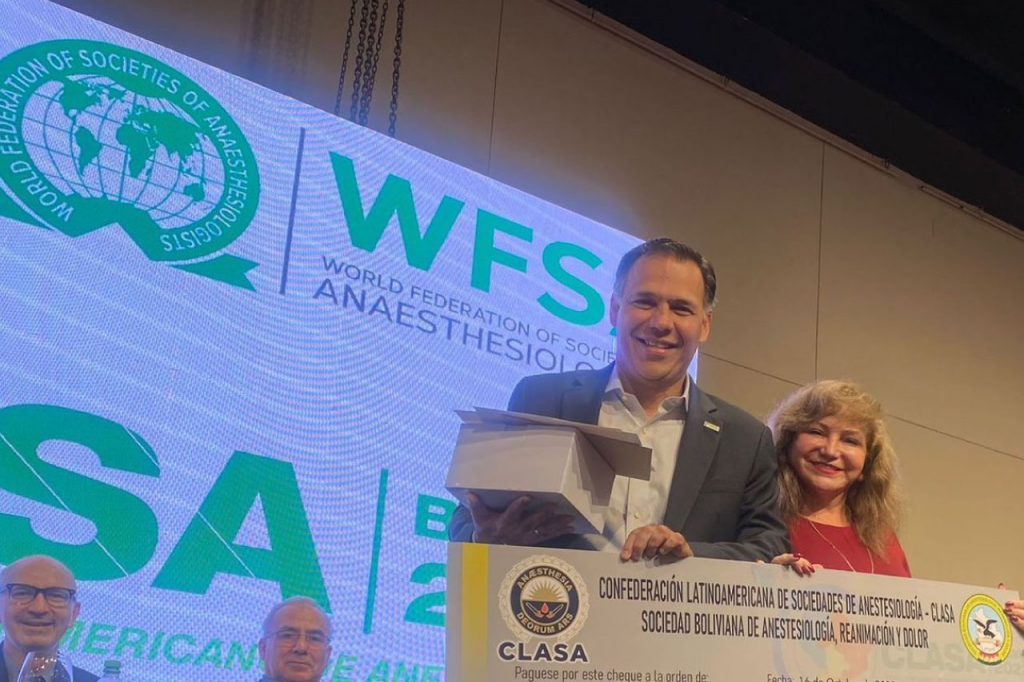 Docente de Medicina recibió premio en el Congreso Latinoamericano de Anestesiologa