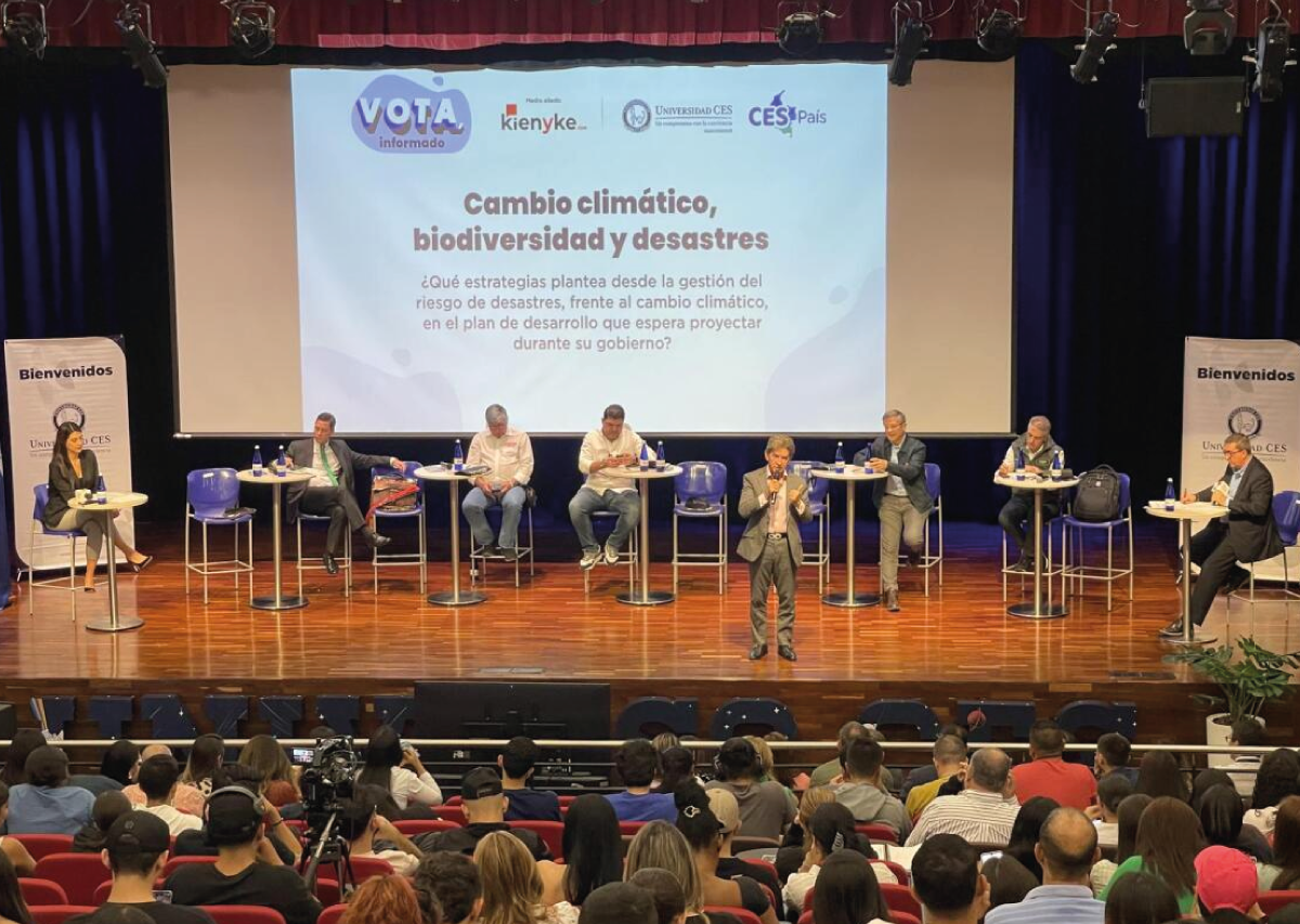 Candidatos a la Gobernación de Antioquia dialogaron sobre su visión de 4 grandes temas en la Universidad CES