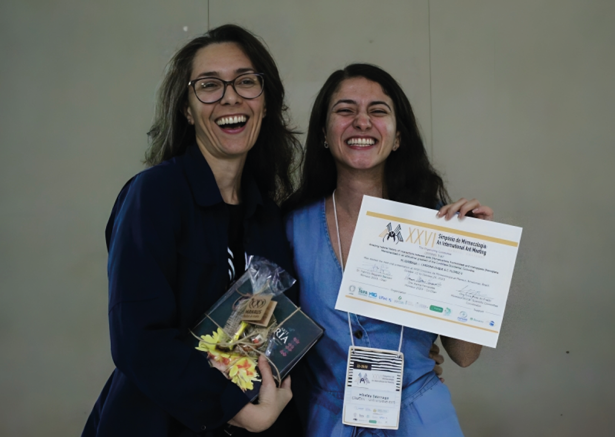 Bióloga CES ganó el reconocimiento a la mejor ponencia oral en encuentro académico sobre hormigas en Brasil